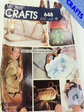 McCalls 7517 (also 648) Sewing Pattern : Purses